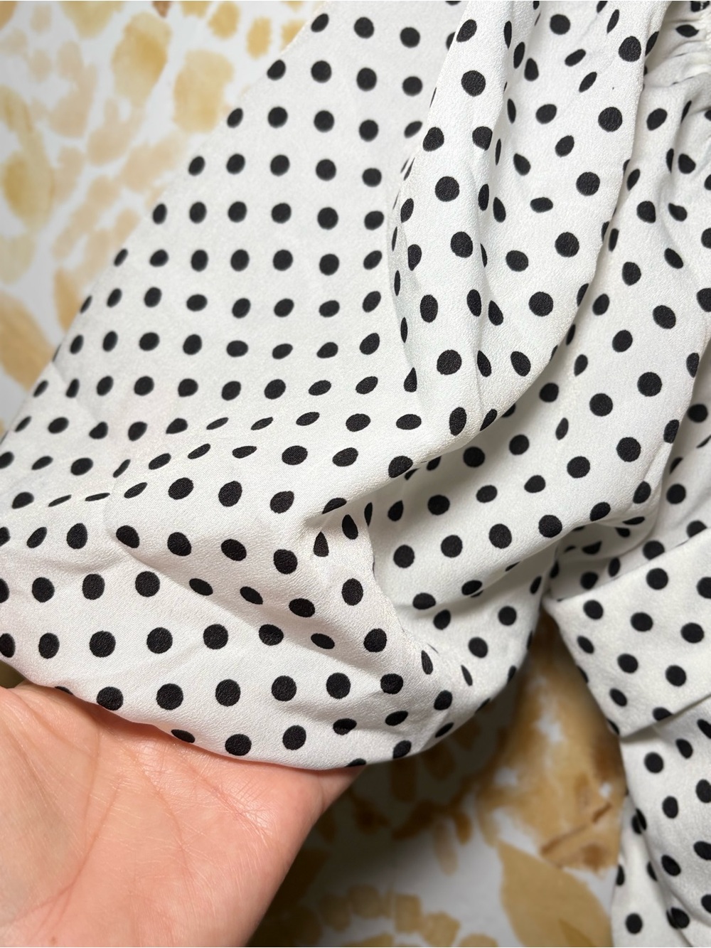 Boohoo Polka Dot Mini Dress | Puff Sleeve Babydoll Dress | French Girl Style - Picture 7 of 12